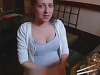 Pickedup cutie fucked in the public bathroom