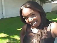 Good road head from an amateur black slut