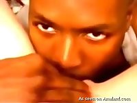 My black buddy fucks pale redhead missionary hard enough
