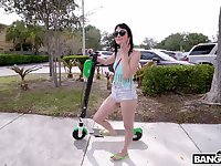 Small tits slut Nala Nova gets into the van to have wild sex