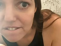 Playing with my pussy in the Dicks dressing room