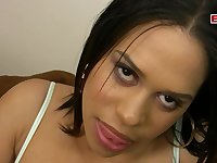 Cute latina milf get big cock