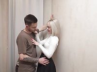 Gorgeous Russian chick with shaved love tube - Eva Barbie
