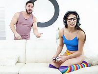 Stepbrother have sex with naughty schoolgirl