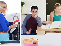 Daughter's boyfriend can't stop fucking mom