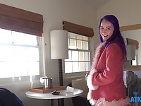 Video of horny babe Lily Adams showing her cunt and getting fucked
