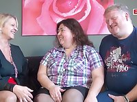 Chubby German Housewife Tries First Porn Casting With Her Husband