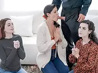 Lucky Guy Fucks His Three Hot Wives Anytime He Wants - Free Use MILF Threesome