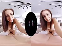 Gorgeous Brunette With Great Natural Tits Fucks Her - Virtual Reality And Spencer Bradley