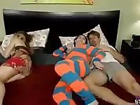 Molly Jane in plumbing Parent while Mom Sleeps